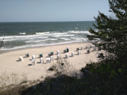 Sandstrand und Strandkrbe: Ostseebad Koserow auf Usedom.