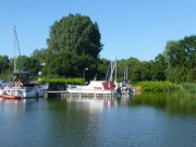 Sportboothafen in der Rieck: Wassersport auf Usedom.
