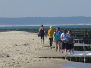 Strandwanderer: Zwischen den Seebdern Zempin und Koserow.