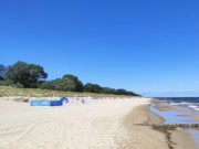 Am Morgen: Ostseestrand von Zempin auf Usedom.