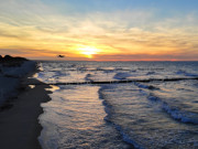 Ostseebad Koserow: Dnung im Licht des Sonnenuntergangs.