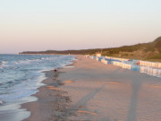 Usedomer Ostseestrand: Blick von Zinnowitz zum Streckelsberg.