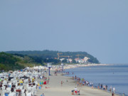 Am Ostseestrand: Sommersaison im Usedomer Kaiserbad Bansin.