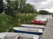 Mit dem Ruderboot ber den Klpinsee: Urlaub auf Usedom.