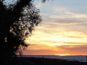 Beeindruckendes Naturschauspiel: Sonnenuntergang ber der Ostsee.