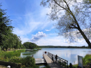 Steg in den Klpinsee: Usedomer Seebad Loddin.