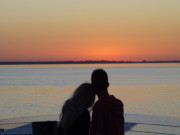 Romantik am Achterwasser: Abendstimmung auf Usedom.