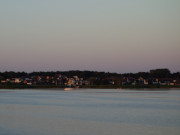 Romantisches Usedom: Fischerdorf Loddin vom Achterwasser aus.