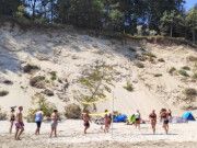 Strandvolleyball bei Bansin: Aktivurlaub auf Usedom.