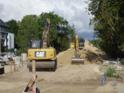 Ostseebad Swinemnde: Bau der neuen Strandpromenade.