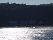 Ende der Strandpromenade von Binz: Im Schatten des Kstenwaldes.