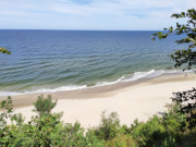 Blick von der Steilkste: Ostsee zwischen ckeritz und Klpinsee.