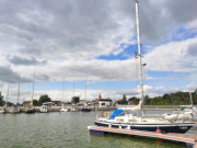 Namensgeberin der Insel: Hafen der Stadt Usedom.