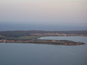 Seebder Loddin und ckeritz: Achterwasser, Loddiner Hft und Ostsee.