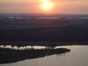 Landung nahe des Ostseebades Zinnowitz: Achterwasser, Mellsee und Gnitz.