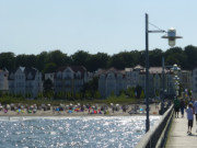 Blick von der Seebrcke: Bdervillen in der ersten Baureihe.