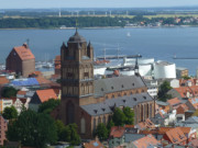 Jakobikirche von Stralsund: Ausblick von der Marienkirche.