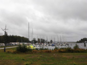 Segelboote am Peenestrom: Nordhafen von Peenemnde.