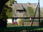 Usedom am Achterwasser: Bauernhaus in Netzelkow.