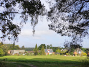 Blick vom Mllenberg: Morgenitz im Usedomer Hinterland.