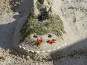 Fabelwesen aus Sand: Strand des Ostseebades Karlshagen.