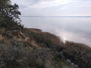 Blick ber das Achterwasser: Auf dem Loddiner Hftberg.