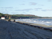 Rohre am Ostseestrand: Vorsplen an der Usedomer Kste.