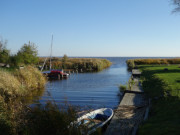 Winziger Hafen am Stettiner Haff: Stolpe im Haffland.