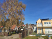 Am Hafen: Ferienhuser von Kamminke im Usedomer Haffland.