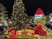 Ein Fest der Lichter: Figuren aus Lichtpunkten in Swinemnde.