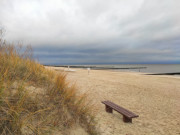 Wunderbare Farben des Dezembers: Strandhafen bei Koserow.