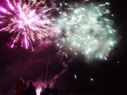 Fest der Lichter und Farben: Feuerwerk auf der Ostseeinsel Usedom.