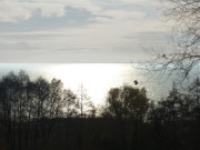 Blick auf das Haff: Steilkste bei Zirchow auf Usedom.