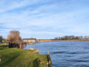 Bootshaus an der "Kehle": Westklne im Usedomer Haffland.