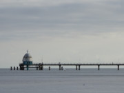 Ostseebad Zinnowitz auf Usedom: Seebrcke mit Tauchgondel.