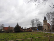 Richtung Stoben: Dorfrand von Benz im Hinterland.