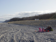 Breiter Sandstrand: Neue Dne am Klpinsee.