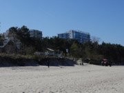 Strandpromenade: Polnisches Ostseebad Misdroy auf Wollin.