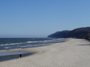 Strand von Misdroy: Noch verhaltener Fremdenverkehr.