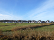 Ferienhuser auf Usedom: Am Achterwasserhafen von Zinnowitz.