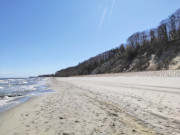 Sandstrand zwischen den Usedomer Seebdern Koserow und Loddin.