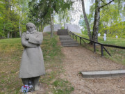 "Frierende": Skulptur in der Gedenksttte Golm.