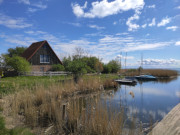 Winziger Hafen am Haff: Sdlich von Stolpe im Usedomer Haffland.