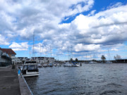 Blick in den Hafen: Fischer- und Sportboothafen Karlshagen.