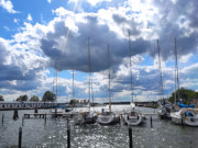 Hafen des Usedomer Ostseebades Karlshagen: Ausfahrt in den Peenestrom.