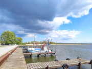 Fischerboote im Hafen von Kamminke: Usedomer Haffkste.