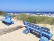 Bnke am Ostseestrand: An der Strandpromenade von ckeritz.