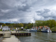 Hafen Rankwitz: Ferienhuser am Peenestrom.