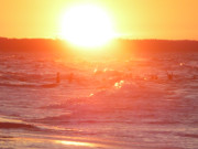 Baden im Sonnenuntergang: Wassertemperatur von 17°C.