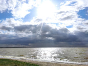 Usedomer Hinterland: Blick ber das Achterwasser nach Balm.